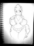  anthro anthrofied big_breasts breasts chubby cutie_mark ear_piercing equine female friendship_is_magic horse inverted_nipples mammal milf monochrome mother mrs_cake_(mlp) my_little_pony nipples parent piercing pony pussy revadiehard solo wide_hips 