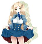  alternate_costume apt ass_visible_through_thighs axis_powers_hetalia bad_id bad_pixiv_id bangs blonde_hair blush bow bowtie breasts buttons checkered checkered_dress dress dress_lift flower genderswap genderswap_(mtf) green_eyes hair_ornament hairclip highres large_breasts long_hair long_sleeves looking_at_viewer mouth_hold no_panties puffy_sleeves red_flower red_rose rose skirt skirt_lift solo swept_bangs symbol-shaped_pupils twintails united_kingdom_(hetalia) unmoving_pattern very_long_hair 