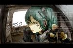  aqua_eyes aqua_hair car car_interior cellphone earphones english fingerless_gloves fingernails gloves ground_vehicle hatsune_miku itou long_hair looking_at_viewer motor_vehicle nail_polish open_mouth phone profile solo twintails vocaloid 