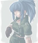  bad_id bad_pixiv_id black_gloves blue_hair closed_mouth expressionless gloves leona_heidern long_hair looking_at_viewer lowres ponytail sidelocks solo the_king_of_fighters uniform upper_body very_long_hair yokutsuki_noa 