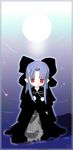  black_coat houmitsu len melty_blood pointy_ears pom_pom_(clothes) red_eyes solo tsukihime 