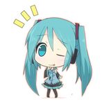  :p aqua_eyes aqua_hair chibi detached_sleeves hatsune_miku headphones ladfa long_hair necktie one_eye_closed simple_background skirt solo thighhighs tongue tongue_out twintails very_long_hair vocaloid white_background 