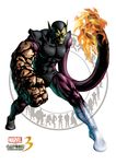  1boy absurdres alien capcom fighting_stance fire full_body green_skin highres male male_focus marvel marvel_vs._capcom marvel_vs_capcom mori_toshiaki muscle official_art silhouette simple_background solo standing super-skrull super_skrull transparency transparent 