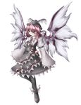  animal_ears hat mystia_lorelei naginami pantyhose simple_background smile solo touhou white_background wings 