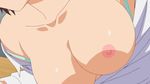  1girl animated animated_gif bouncing_breasts breasts head_out_of_frame large_breasts nipples oni_chichi poro sana_kuraka 