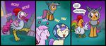  bird blue_eyes chicken clothed clothing comic cub dialog dialogue english_text equine female feral friendship_is_magic fur group hair helmet horse laugh madmax male mammal my_little_pony orange_fur pegasus pink_fur pink_hair pinkie_pie_(mlp) pony purple_eyes purple_hair scootaloo_(mlp) text two_tone_hair wings young 