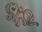  at drawn equine female feral fluttershy_(mlp) friendship friendship_is_magic hair horse is little looking looking_at_viewer magic mammal monochrome my my_little_pony pegasus plain_background pony smile solo viewer wings 