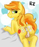  anal anus balls braeburn_(mlp) butt cum cum_inside cutie_mark equine feral friendship_is_magic horse male mammal my_little_pony pony postsex rawrcharlierawr solo 