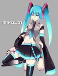  android aqua_eyes aqua_hair bad_id bad_pixiv_id detached_sleeves hatsune_miku highres long_hair looking_at_viewer oniyama831 robot_joints skirt solo twintails very_long_hair vocaloid 