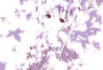  artist_request ayanami_rei dappled_sunlight face head_tilt holding japanese_clothes kimono looking_at_viewer monochrome neon_genesis_evangelion parted_lips solo stick sunlight upper_body 