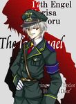  armband artist_request gloves hat male_focus military military_uniform nagisa_kaworu neon_genesis_evangelion peaked_cap solo uniform 