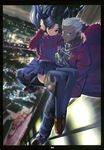  1girl archer black_legwear city fate/stay_night fate_(series) highres long_legs rubbish_selecting_squad thighhighs toosaka_rin turtleneck 