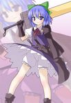  advent_cirno bloomers bow cirno etogami_kazuya first_ken solo touhou underwear white_bloomers 