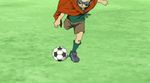  1boy animal animated animated_gif bird child emperor_penguin_no._2 green_background inazuma_eleven inazuma_eleven_(series) kidou_yuuto koutei_penguin_2gou koutei_penguin_no._2 lowres penguin 