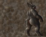  butt chubby hippo lagomorph male mammal mot overweight penis rabbit solo transformation 