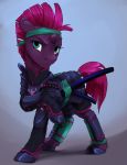  2019 armor clothed clothing digital_media_(artwork) equine female feral green_eyes hair hooves horn looking_at_viewer mammal my_little_pony my_little_pony_the_movie purple_hair silfoe simple_background solo tempest_shadow_(mlp) unicorn 