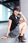  asian fetal_position highres legs photo sayaka serafuku skirt smile 