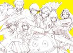  :o amagi_yukiko fan hanamura_yousuke kujikawa_rise kuma_(persona_4) long_hair persona persona_4 satonaka_chie shirogane_naoto short_hair smile tatsumi_kanji 