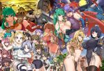  6+girls ^_^ animal_ears animal_print aqua_hair arms_behind_back asanagi axe bangs bare_shoulders bat bat_print bat_wings black_hair blonde_hair blue_eyes boots breasts bridal_gauntlets character_request cleavage closed_eyes cloud cloud_strife copyright_request cross cross_necklace crossover dead_or_alive demon_girl demon_wings eyes_closed fang final_fantasy final_fantasy_vii full_moon garter_belt garter_straps glasses green_eyes green_hair green_skin grin hair_bobbles hair_ornament hairclip hand_on_another&#039;s_head happy hatsune_miku head_wings helmet high_heel_boots high_heels high_ponytail highleg highleg_leotard highres hiiragi_kagami horned_headwear horned_helmet hoshino_ruri impossible_clothes japanese_clothes jewelry kasumi_(doa) kidou_senkan_nadesico large_breasts lavender_hair leotard lilith_aensland long_hair looking_at_another looking_at_viewer lucky_star matching_hair/eyes midriff moon morrigan_aensland multiple_boys multiple_crossover multiple_girls necklace night no_bra no_panties no_shoes orc outdoors panties pantyhose pelvic_curtain pencil_skirt pendant pink_hair ponytail purple_hair purple_legwear red_eyes red_footwear red_legwear self_exposure sephiroth shirobako short_hair shorts siblings side-tie_panties sideboob sisters skirt sky small_breasts smile standing stirrup_legwear strap_gap strapless strapless_leotard striped striped_legwear succubus swept_bangs sword tagme taut_clothes thighhighs toeless_legwear tusks twintails underwear untied untied_panties vampire_(game) vocaloid weapon white_legwear white_panties wings yano_erika 