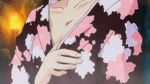  1girl animated animated_gif breasts censored japanese_clothes kimono matsuriko_(shoujo_x_shoujo_x_shoujo) nipples shoujo_x_shoujo_x_shoujo small_breasts sweat torch undressing yukata 