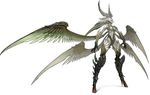  artist_request claws feathered_wings final_fantasy final_fantasy_xiv full_body garuda head_wings large_wings monster_girl multiple_wings official_art simple_background standing white_background wings 