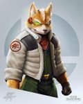  anthro canine clothed clothing fox fox_mccloud fully_clothed gloves male mammal nintendo raf_grassetti star_fox video_games 