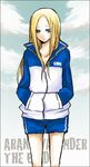  arakawa_under_the_bridge bad_id bad_pixiv_id blonde_hair blue_eyes buzz empty_eyes long_hair nino_(arakawa) solo 