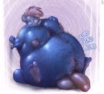  blueberry_(disambiguation) corruption inflation male mot nipples nude penis pubes shiny transformation 