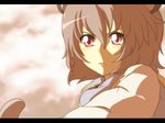  animal_ears anime_coloring capelet grey_hair mouse_ears nazrin red_eyes rhine short_hair solo touhou 