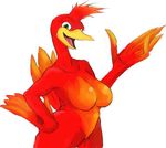  banjo-kazooie breasts breegull female kazooie lesserred solo winged_arms 