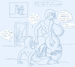  anal_penetration anthro big_breasts big_butt big_penis bovine breasts bull butt canine cattle dialog dialogue english_text erect_nipples erection female fox hair horn huge_breasts huge_butt huge_penis hyper male mammal money monochrome nipples nude penetration penis pig porcine prostitute sex shiin straight stripper text vein veins 