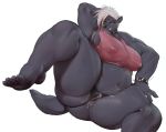  anthro badger big_breasts bottomless breasts clothed clothing collar female looking_at_viewer mammal msvondran mustelid nipple_bulge overweight overweight_female pussy pussy_juice solo spiked_collar spikes spread_legs spreading 
