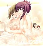  bathing breast_grab muvluv muvluv_alternative_chronicles naked yuri 