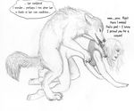  bestiality canine female feral greyscale human human_on_feral interspecies male mammal monochrome pencils straight transformation wolf 