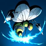  antennae beedrill insect insect_wings no_humans pokemon pokemon_(game) red_eyes stinger wasp wings 