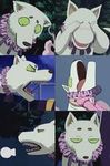  blush canine cute faces humor kekkaishi madarao 