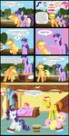  applejack_(mlp) blonde_hair blue_eyes blue_fur bow_tie bucket cake cleaning cloud clouds comic cowboy_hat cutie_mark dialog dialogue english_text equine female fence feral fluttershy_(mlp) food friendship_is_magic fruit fur green_eyes group hair hat horn horse male mammal mlp-silver-quill mr_cake_(mlp) multi-colored_hair my_little_pony orange_fur orange_hair pegasus pink_fur pink_hair pinkie_pie_(mlp) pony purple_fur purple_hair rainbow_dash_(mlp) rainbow_hair rarity_(mlp) sky text tree twilight_sparkle_(mlp) two_tone_hair unicorn water white_fur wings wood yellow_fur 