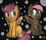  blush cub cutie_mark equine female feral friendship_is_magic horse male mammal my_little_pony original_character orion_(mlp) pegasus pony rbd_presents scootaloo_(mlp) wings young 