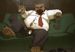  bear bulge chubby cigar kahmari male necktie wine 