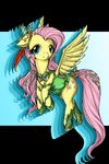 blue_eyes clothing cutie_mark equine female feral fluttershy_(mlp) friendship_is_magic hair horse longinius looking_at_viewer mammal my_little_pony pegasus pink_hair pony simple_back solo wings 