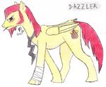  dazzler_(mlp) equine feral friendship_is_magic horse lussinis male mammal my_little_pony necktie original_character pegasus pony rbd_presents tooth_pick toothpick wings 
