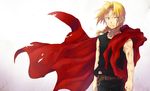  ahoge artist_request belt blonde_hair blood braid coat edward_elric fullmetal_alchemist male_focus solo yellow_eyes 