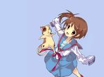  artist_request blue_sailor_collar calico cat jpeg_artifacts kita_high_school_uniform kyon_no_imouto oversized_clothes sailor_collar school_uniform serafuku shamisen_(suzumiya_haruhi) solo suzumiya_haruhi_no_yuuutsu wallpaper 