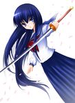  azuma_hazuki school_uniform shima-shuu solo sword weapon yami_to_boushi_to_hon_no_tabibito 