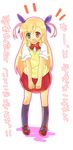  heterochromia long_hair lyrical_nanoha mahou_shoujo_lyrical_nanoha_strikers school_uniform solo sweater sweater_vest translated vest vivio yu_yu 