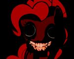  dead equine female feral friendship_is_magic horse mammal mlp:fim my_little_pony nightmare_fuel parody pinkamena_(mlp) pinkie_pie_(mlp) pony smiley_dog solo unknown_artist zalgo 