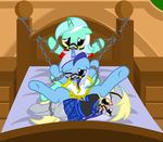  bed blush bondage bound bridle chain clothing colgate_(mlp) cutie_mark derpy_hooves_(mlp) drooling equine female feral friendship_is_magic horn horse lyra_(mlp) lyra_heartstrings_(mlp) mammal my_little_pony pony pyruvate saliva schoolgirl skirt unicorn uniform 