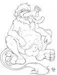  bulge feline lion male mammal matt_burt nude overweight sheath size_difference sketch unwilling vorarephilia vore 