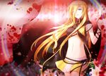  blonde_hair blood blue_eyes lily_(vocaloid) long_hair vocaloid 