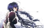  anastasia_vyborova bad_deviantart_id bad_id black_hair black_lagoon blood braid bullet from_side glasses long_hair maid roberta_(black_lagoon) twin_braids 